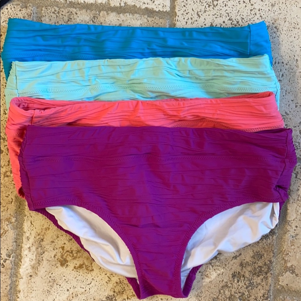 Land’s End high rise swimsuit bottoms size 12